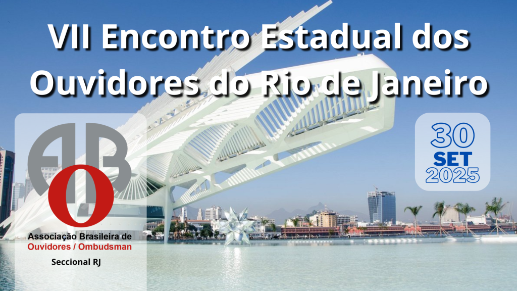 Banner VII Encontro Estadual de Ouvidores do Rio de janeiro